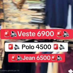 Promo veste / Polo / Jean